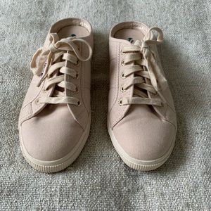 Pink Superga slip ons